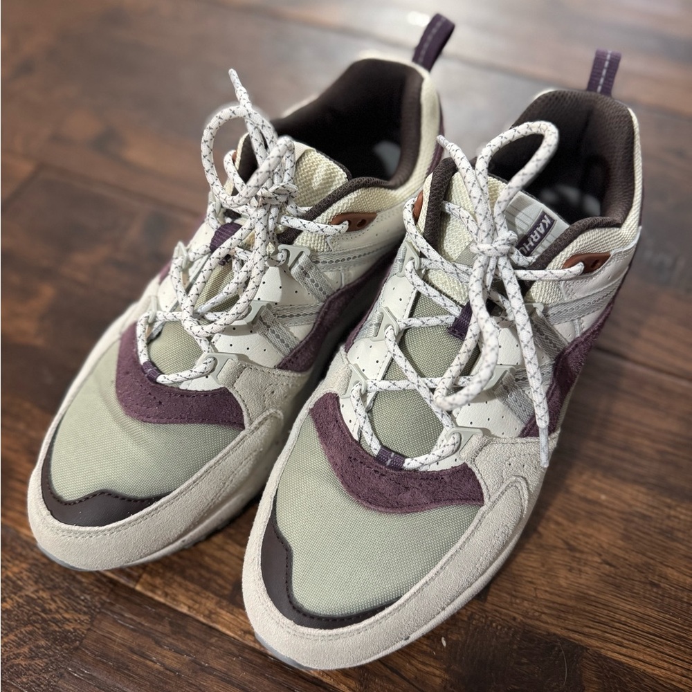 Casual Women’s Sneakers in Olive Green & Plum